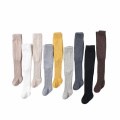 Leggings de meia-calça de algodão feminino de alta qualidade de comprimento total Calças de inverno para crianças